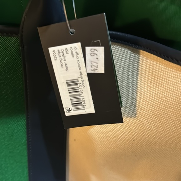 Extra Large Kate Spade Canvass Tote Bag - Picture 5 of 9